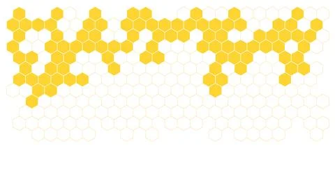 Bee honeycomb vector background honey illustration. Beehive honeycomb vector Stock Illustration
