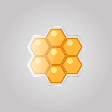 Bee honeycombs  . Stock Illustration