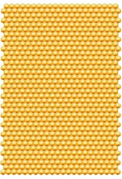 Bee honeycombs pattern Stock Illustration