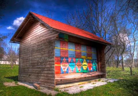 Bee House Stock Photos