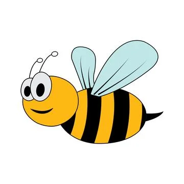 Bee icon design Illustrazione stock