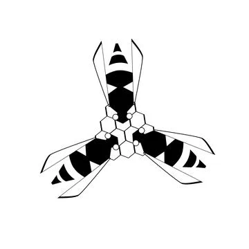 Bee icon Stock Illustration