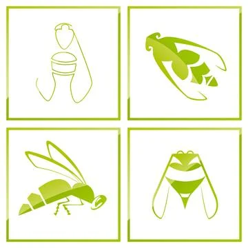 Bee icon Stock Illustration