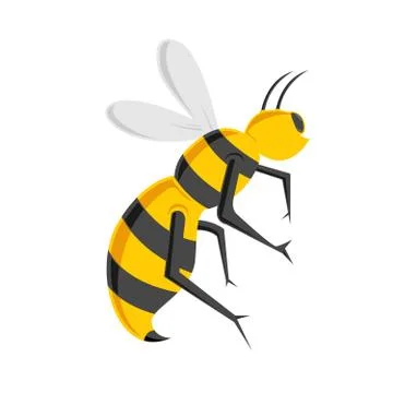 Bee icon vector character Illustrazione stock