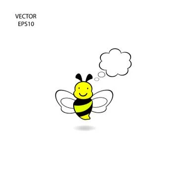 Bee icon,bee drawing Stock Illustration