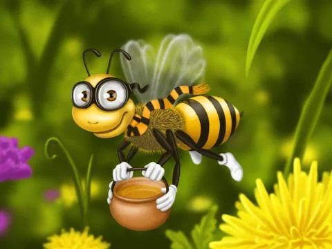 Bee Stock Illustration