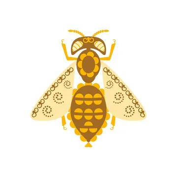 Bee. Illustration. Stock Illustration