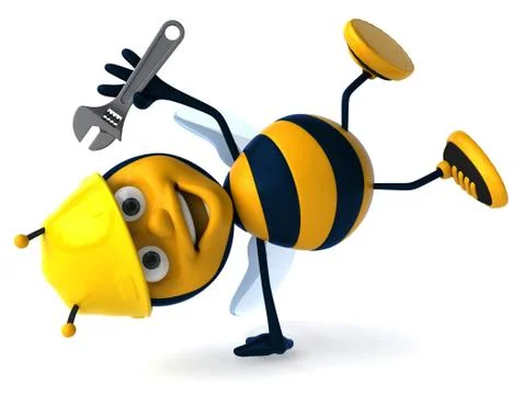 Bee (insect) Illustrazione stock