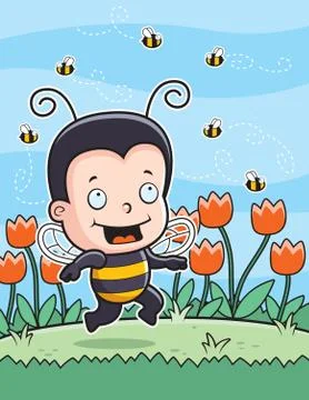 Bee Kid Stock Illustration