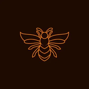 Bee line logo Stock Illustration