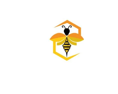 Bee logo and symbol vector templates Stock Illustration