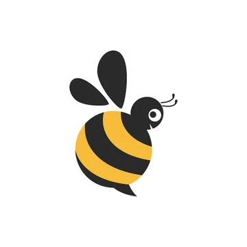 Bee Logo icon Illustrazione stock