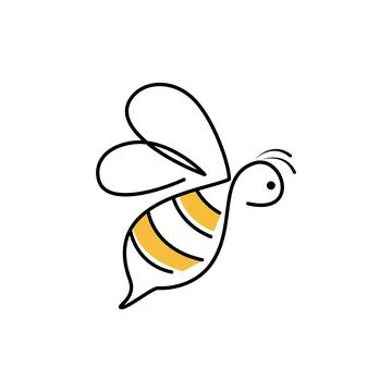 Bee Logo icon Stockillustratie