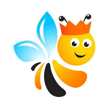 Bee logo Stock Illustration