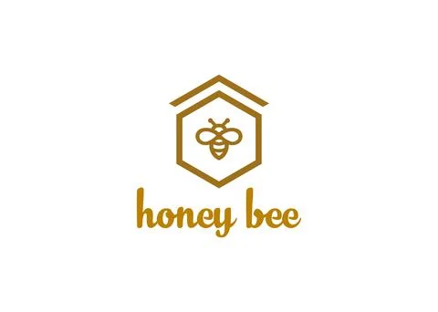 Bee logo Stock Illustration