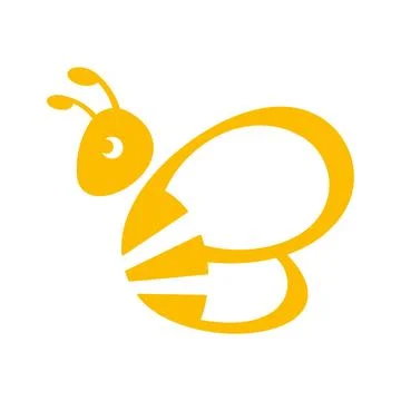Bee logo. Stock Illustration