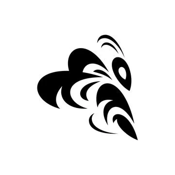 Bee logo 스톡 일러스트