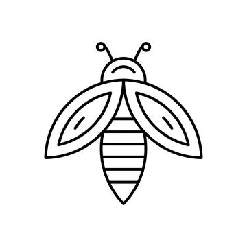 Bee logo Stock Illustration
