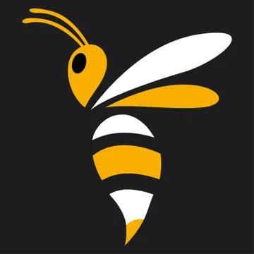 Bee Logo Template vector icon illustration design Stock Illustration