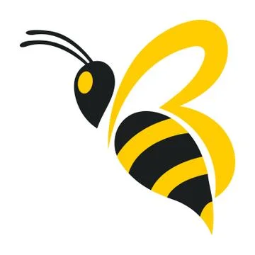 Bee Logo Template vector icon illustration design Stock Illustration