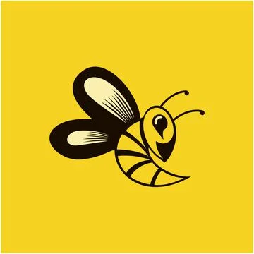 Bee mascot logo design vector with modern illustration concept style Stock Illustration