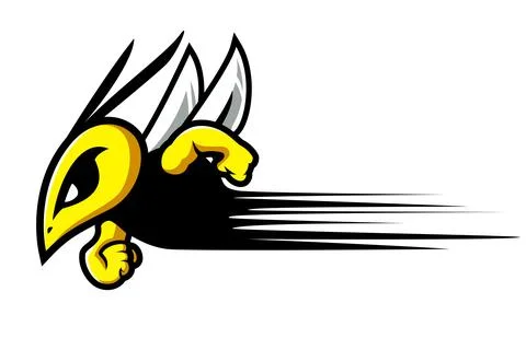 BEE mascot logo vector Stock Illustration