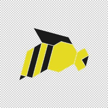 Bee (Origami) Stock Illustration