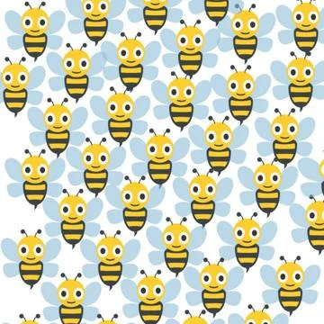 Bee pattern Stock Illustration