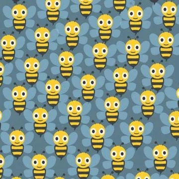 Bee pattern Stock Illustration