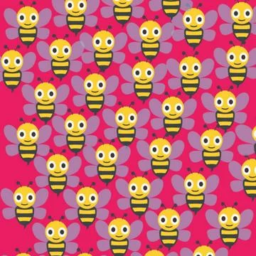 Bee pattern Stock Illustration