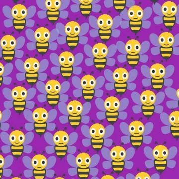 Bee pattern Stock Illustration