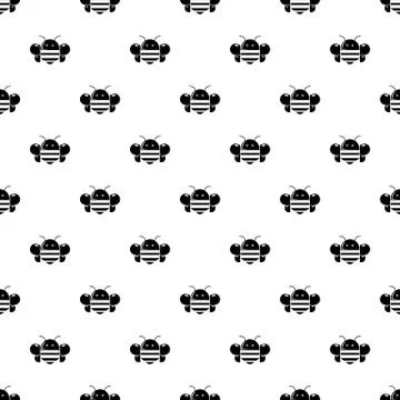 Bee pattern seamless 스톡 일러스트