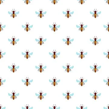 Bee pattern seamless イラスト素材