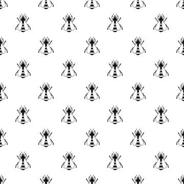 Bee pattern vector Stock Illustration