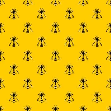 Bee pattern vector Stock Illustration