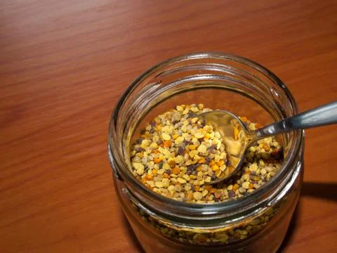 Bee pollen close-up Foto stock