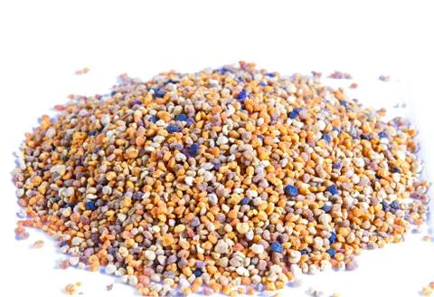 Bee pollen closeup . Stock Photos
