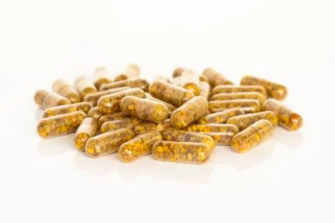 Bee Pollen Supplements Stock Photos