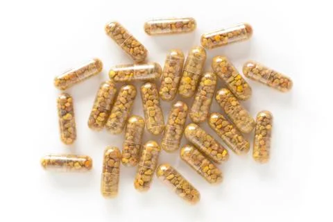 Bee Pollen Supplements Stock Photos