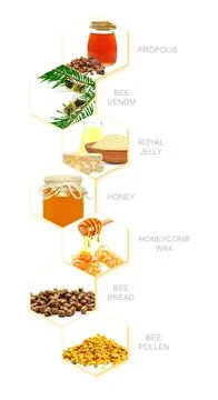 Bee products Stock Photos