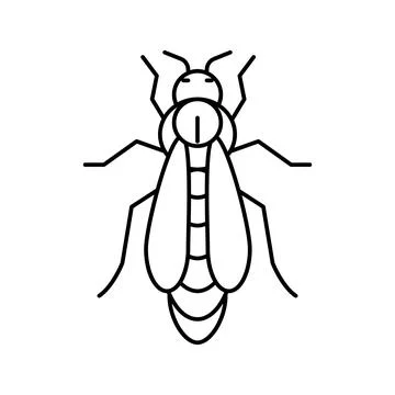 Bee queen beekeeping line icon vector illustration Stock Illustration