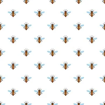 Bee queen of insect icon, flat style Stock Illustration