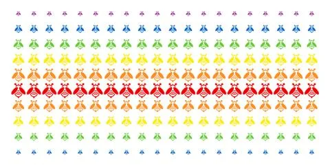 Bee Shape Halftone Spectrum Grid Stock Illustration