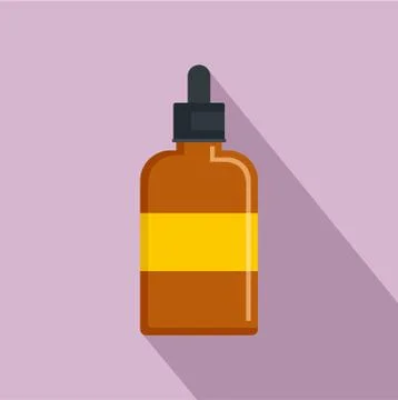Bee sirop icon, flat style Stock Illustration
