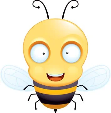 Bee Smiling Stock Illustration