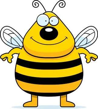 Bee Smiling Stock Illustration