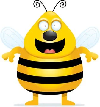 Bee Smiling Stock Illustration