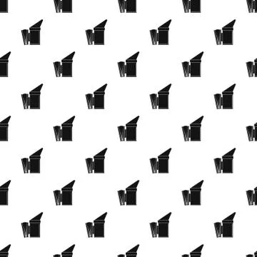 Bee smoker pattern seamless イラスト素材