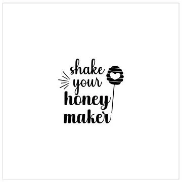 Bee SVG design, Honeybee Cut file, Silhouette, EPS, Quote, Bee quote, Vector Stock Illustration