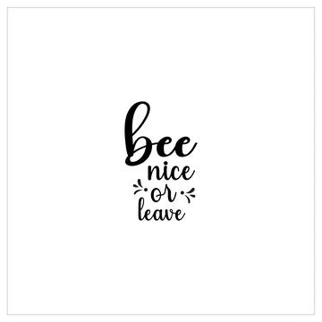 Bee SVG design, Honeybee Cut file, Silhouette, EPS, Quote, Bee quote, Vector Stock Illustration